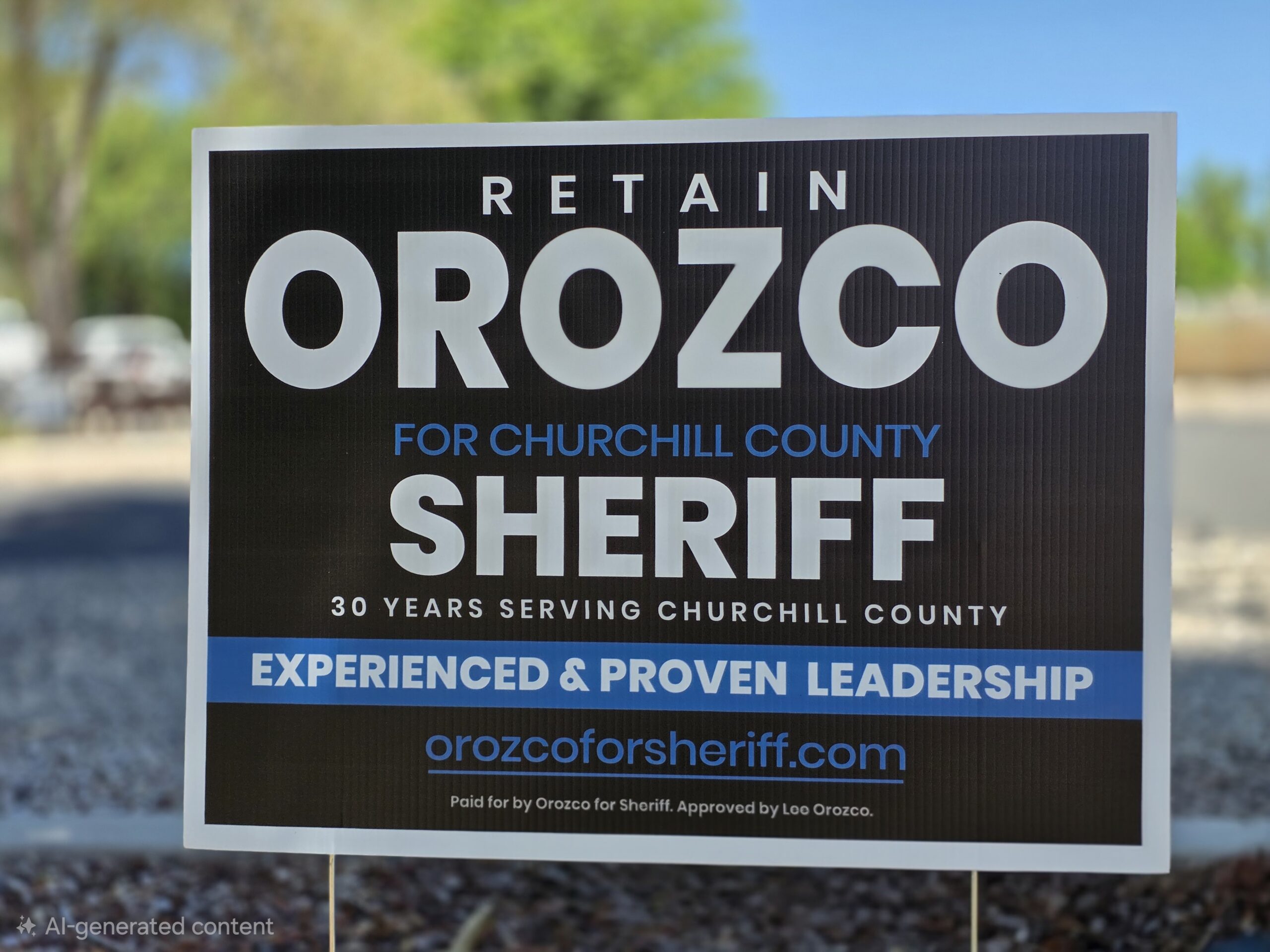 Retain Lee Orozco for Churchill County Sheriff